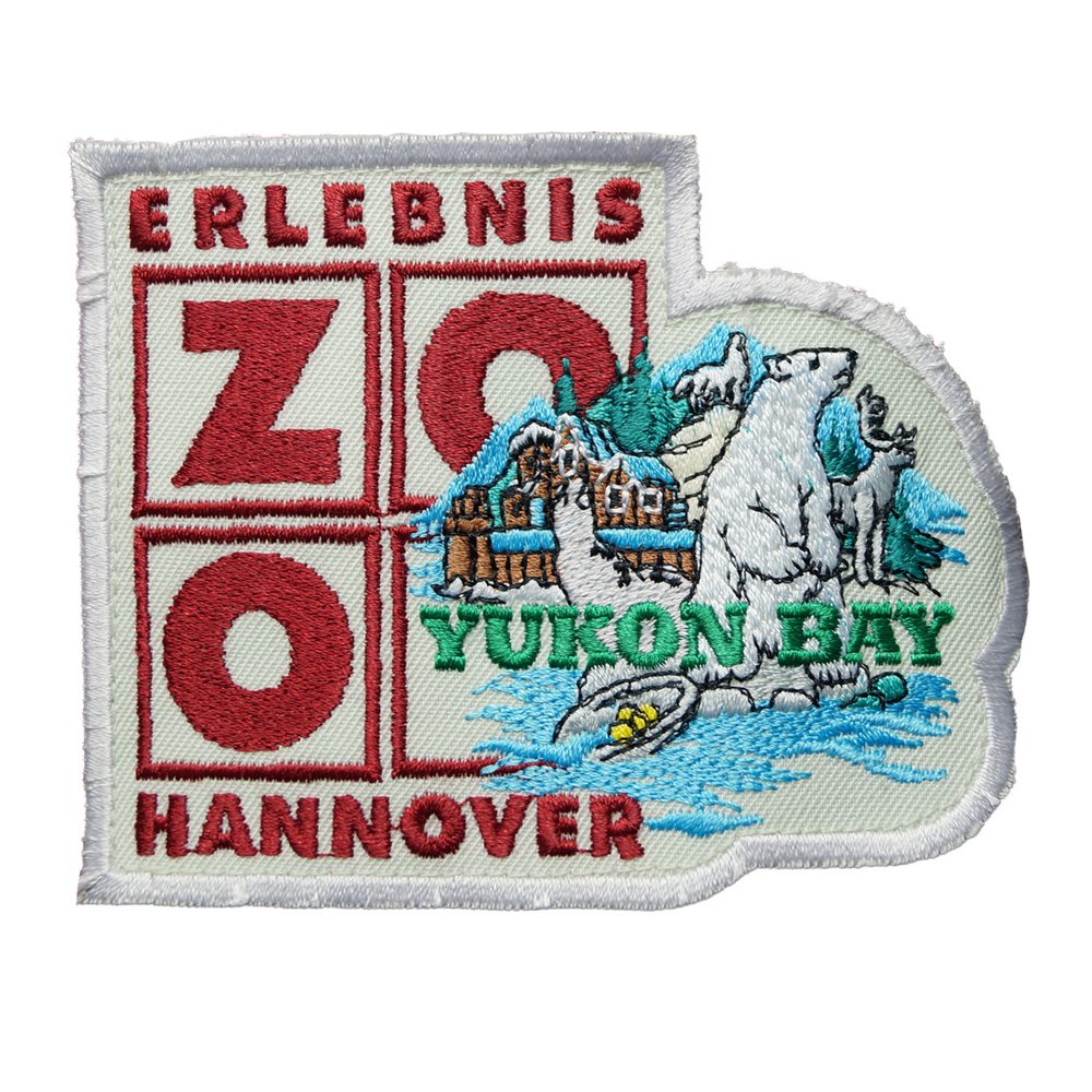 Gestickte Arbeit für den Erlebnis-Zoo Hannover, Motiv Yukon Bay